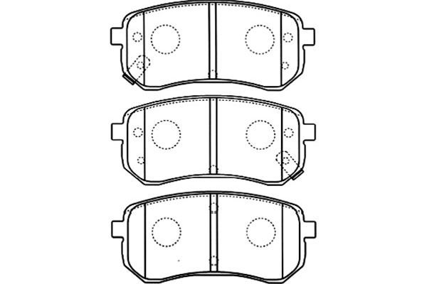 KAVO PARTS Комплект тормозных колодок, дисковый тормоз BP-4014